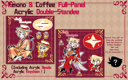 [Pre-order] Kimono/Café Lucifer Standee and Keychain