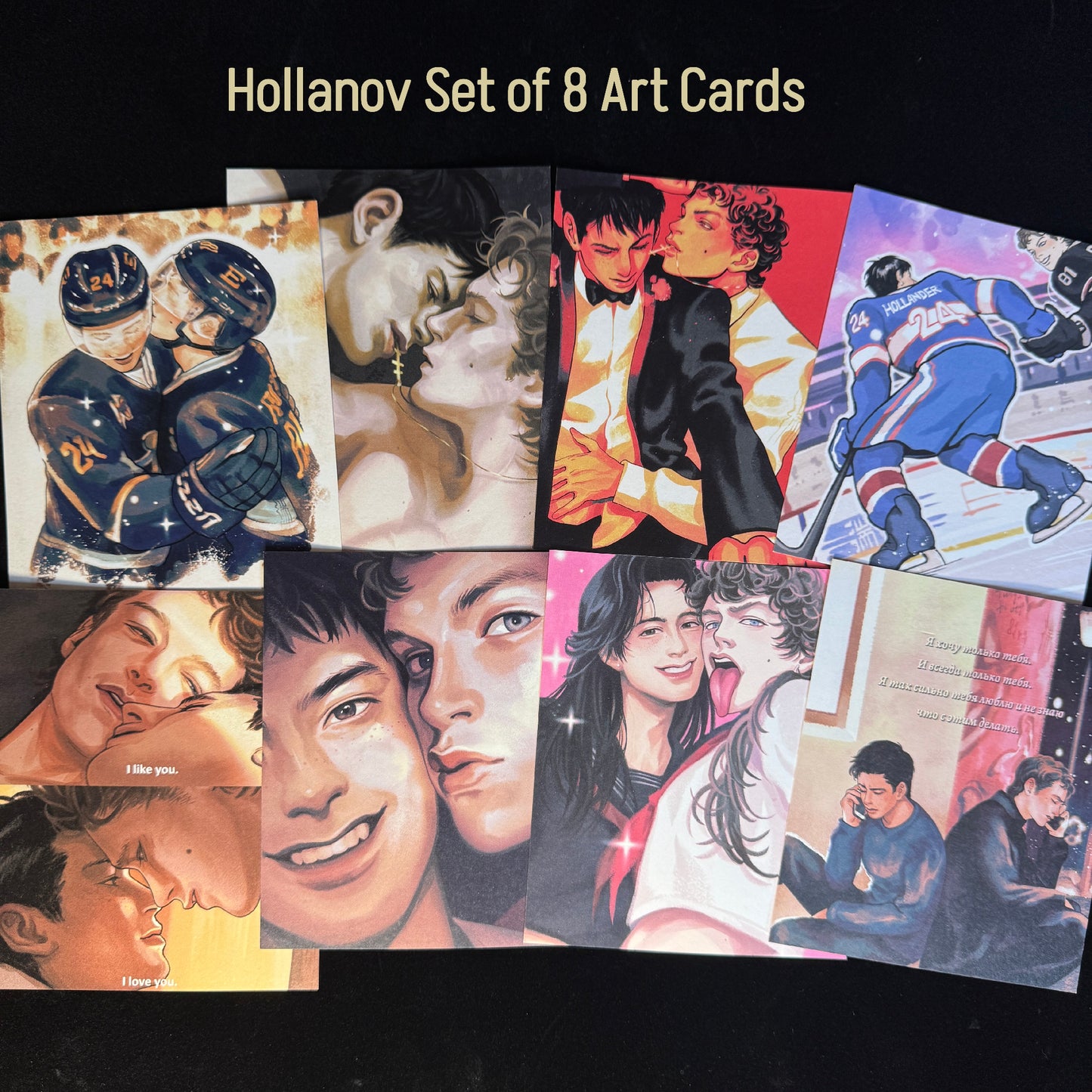 Hollanov Set of 8 Art Cards