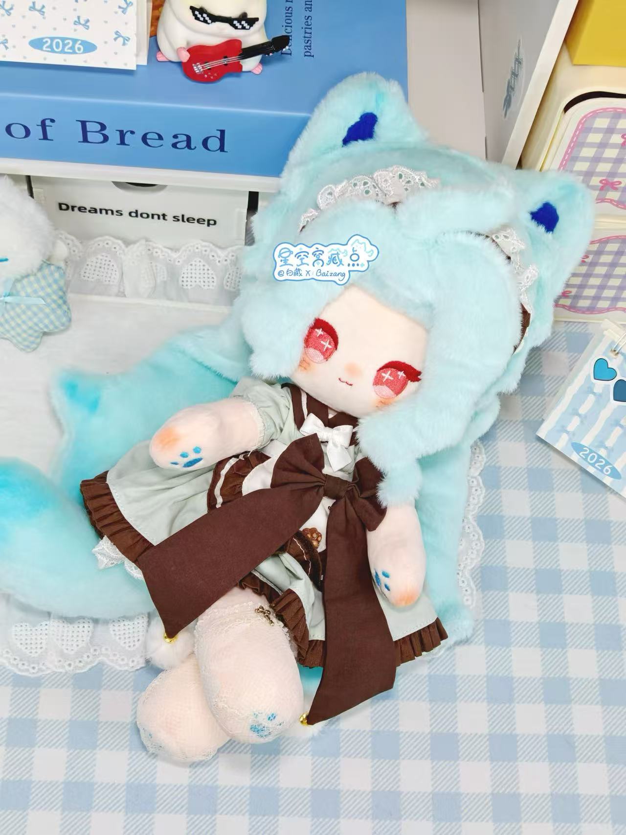 [Pre-order]Dottore28 cm jointed cat plush doll