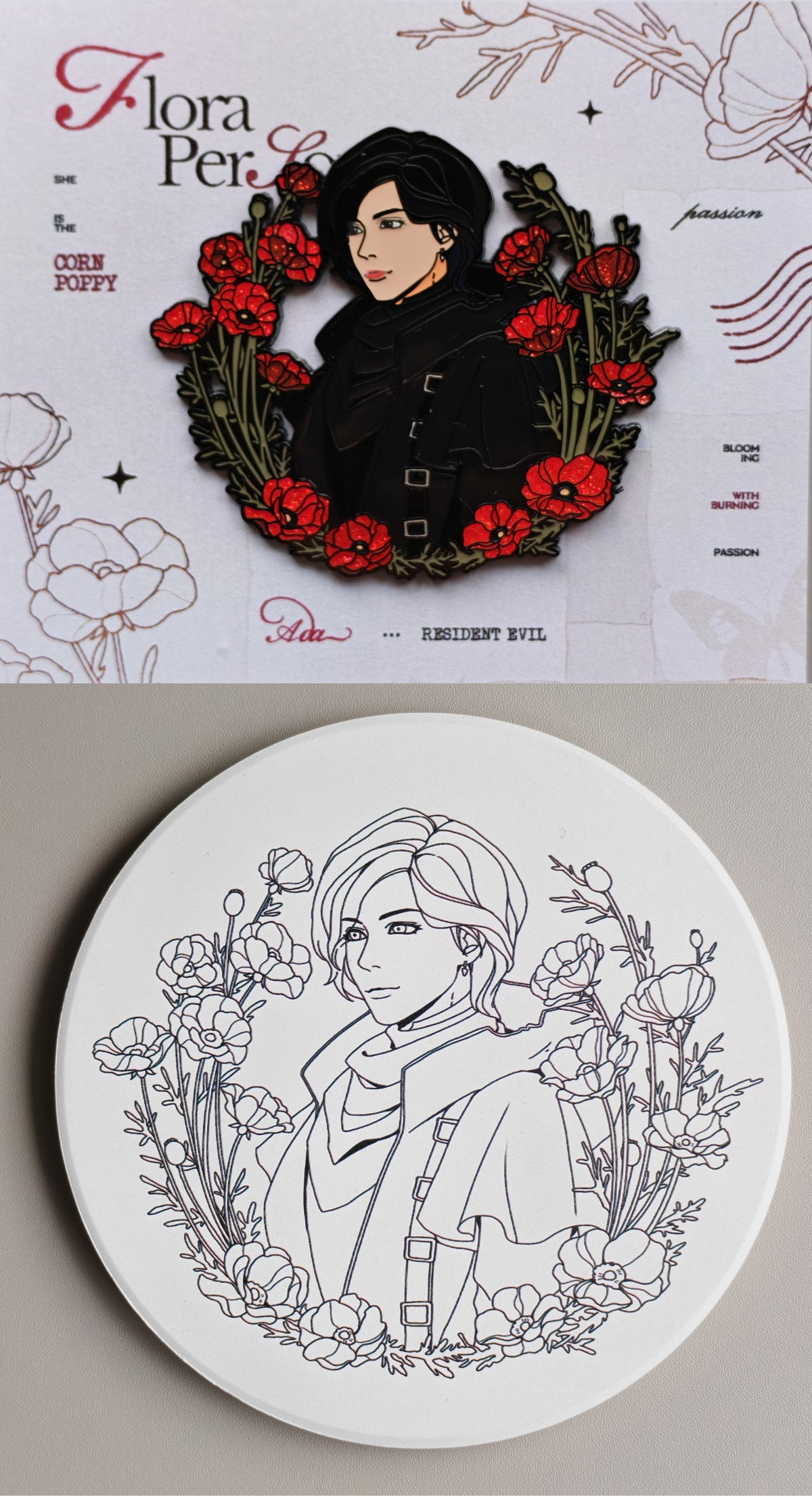 [Pre-order]Leon & Ada Enamel Pin