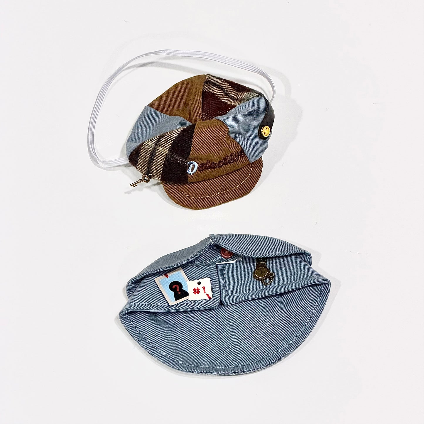 [In-stock]10cm Mini Plushie outfit-Blue Little Detective Outfit