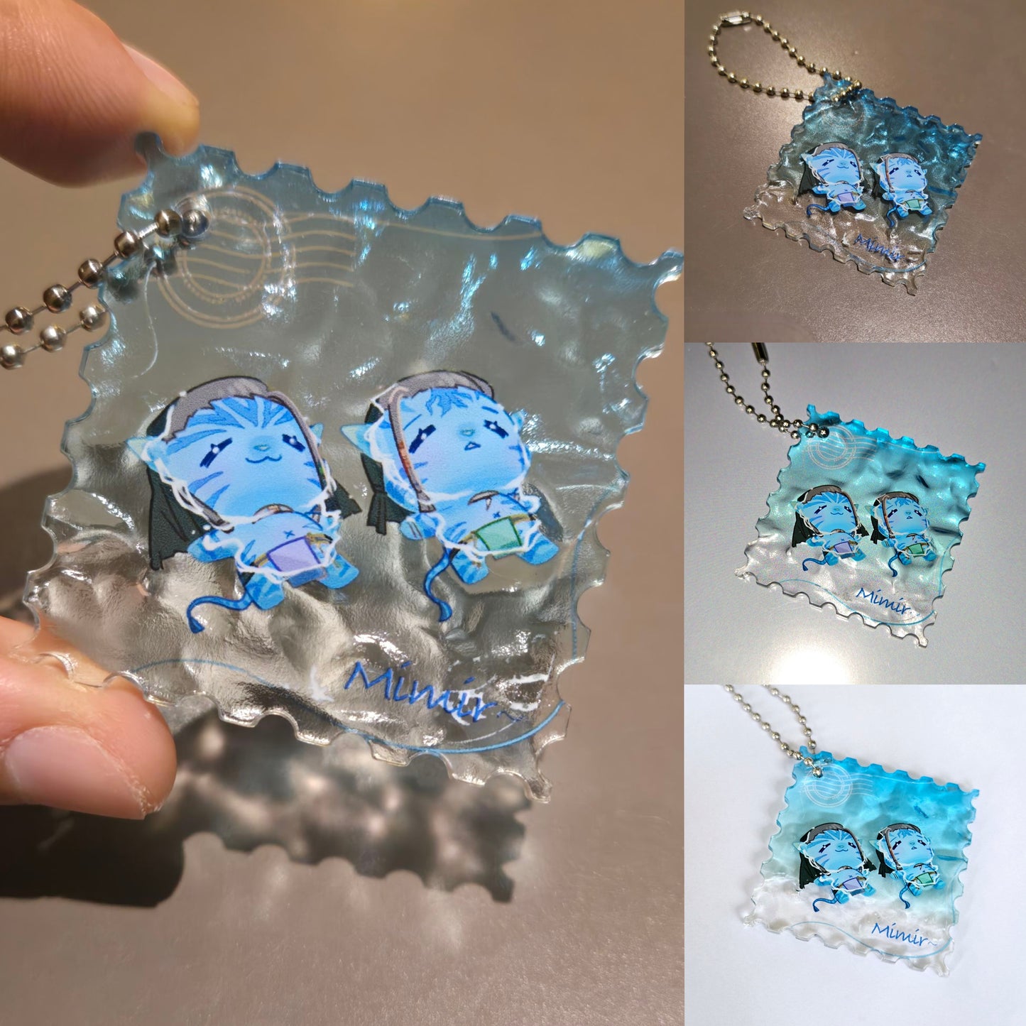 [Pre-sale]Little Blueberry Stained Glass Ripple Acrylic Coaster & Stamp