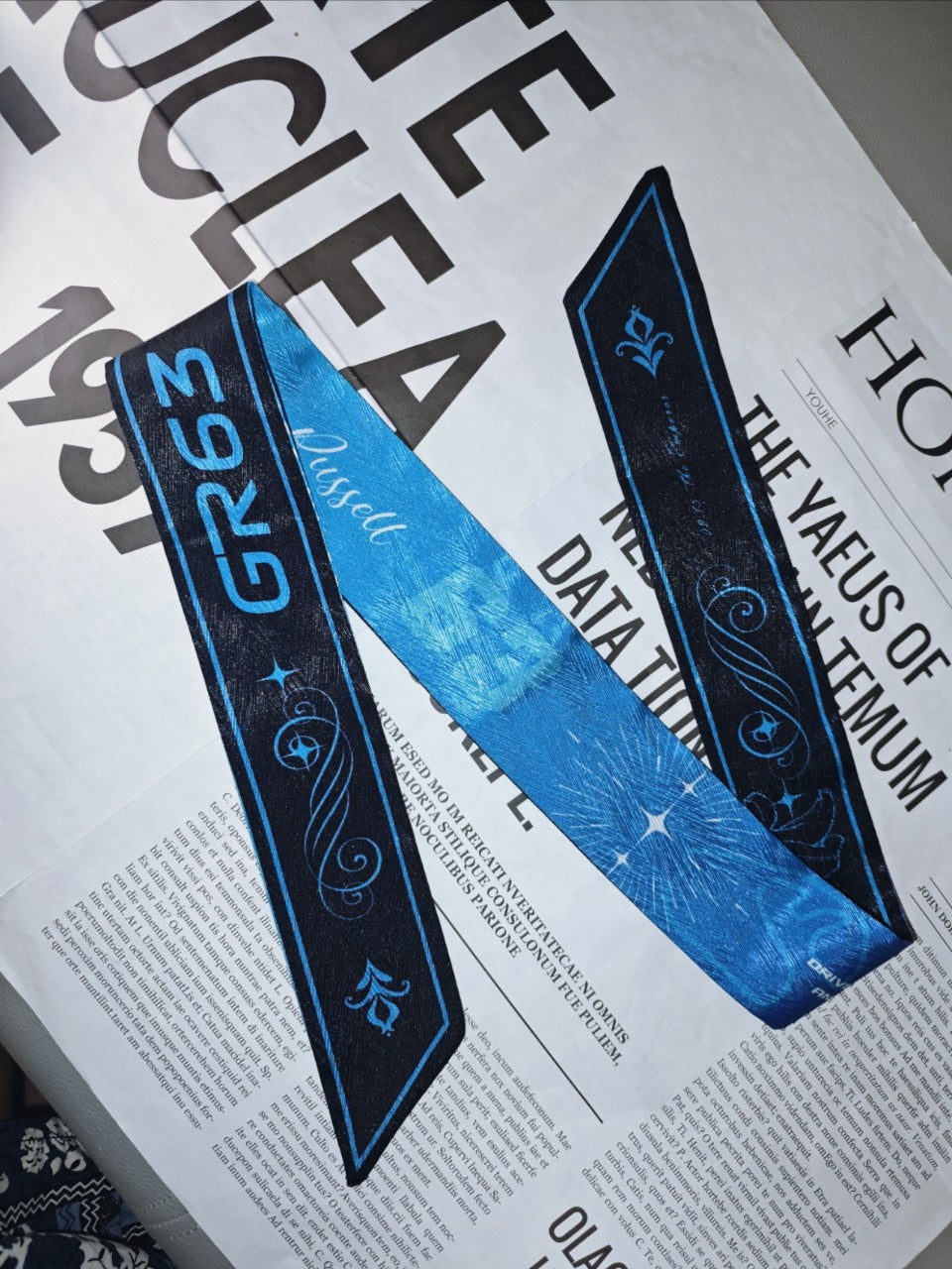 [In-stock]F1 drivers' skinny scarf ribbon