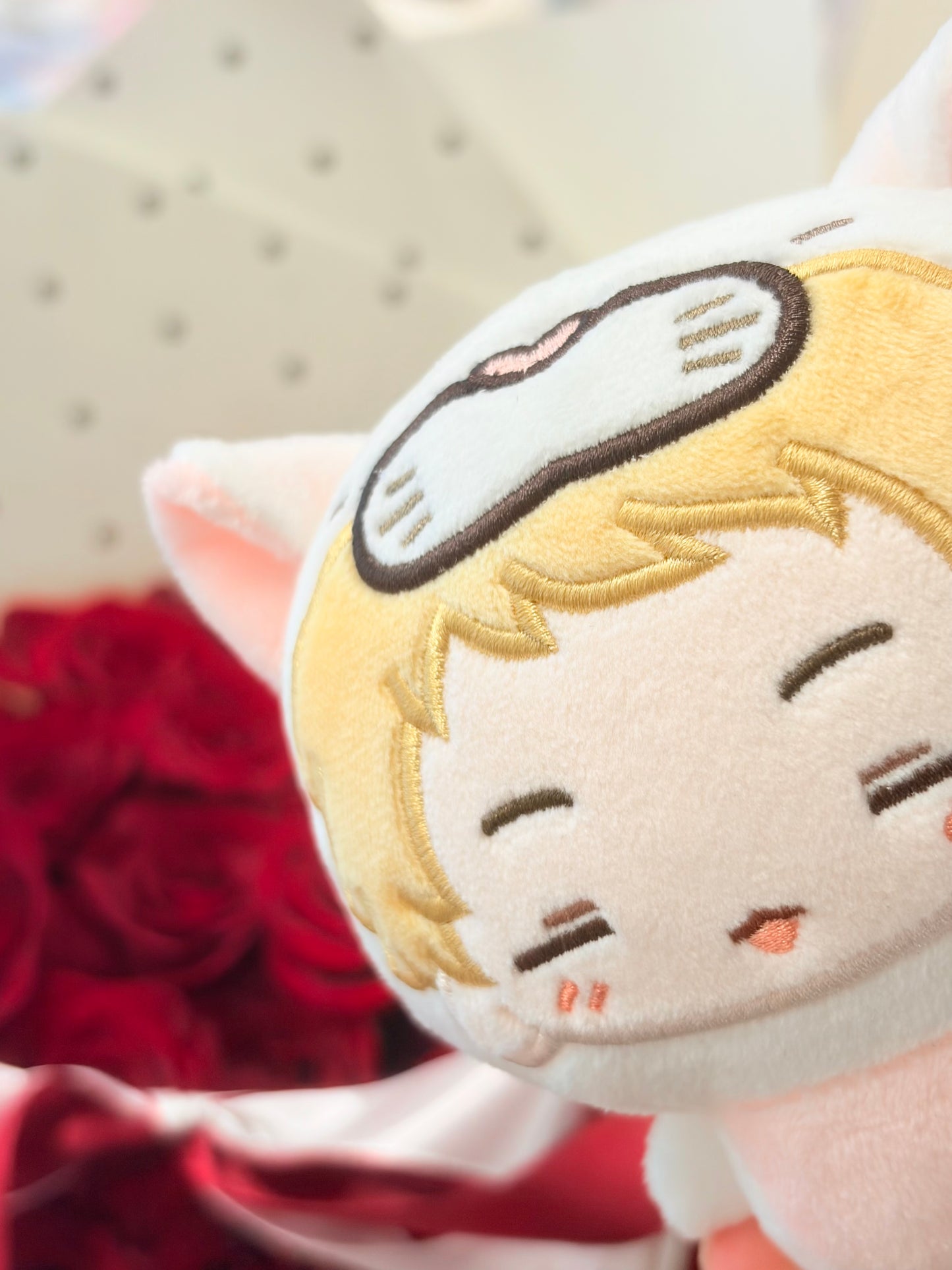 [Pre-order]White Peach cat Moon