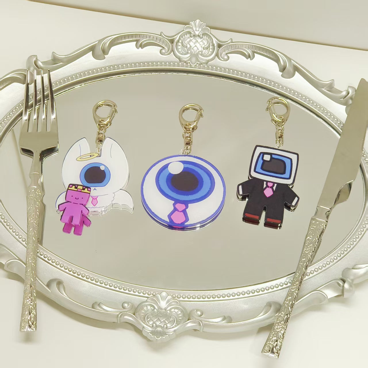 [Pre-order]Magnetic Egg Cookie & Purple Cookie  Plushie Acrylic