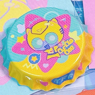 Animated Bottle Cap Pin Badge Bumblebee Blurr Jetfire Jetstorm