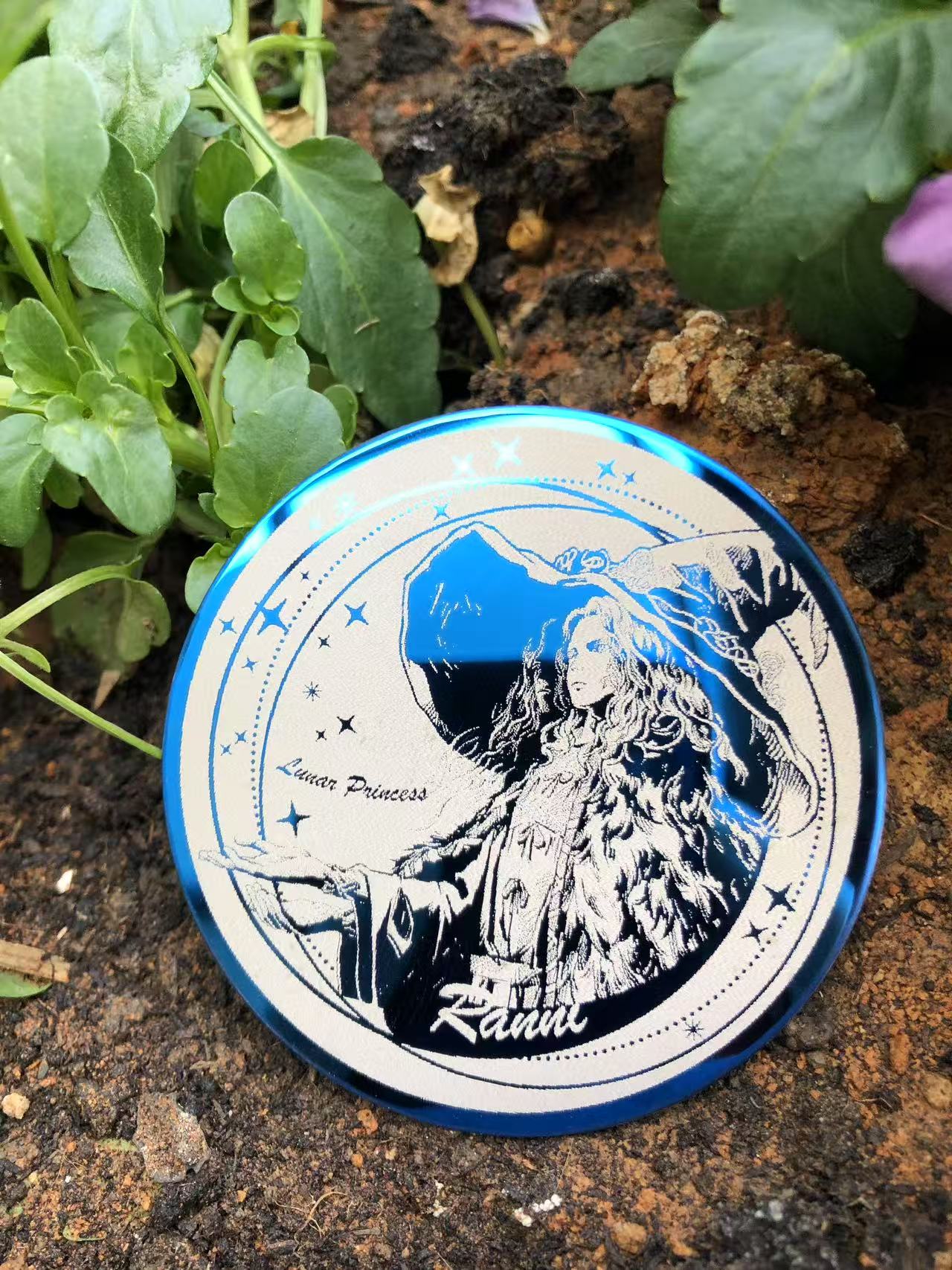 Metal engraved badge