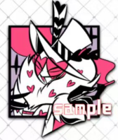 [Pre-order] Monochrome square Metal Pins & Keychains