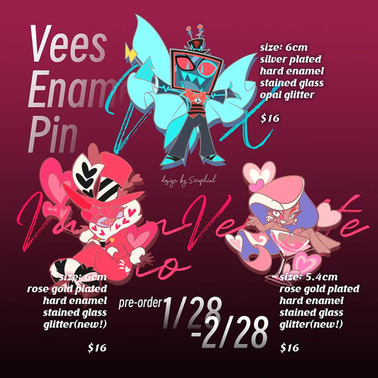 [Pre-order] Vees Enamel Pin