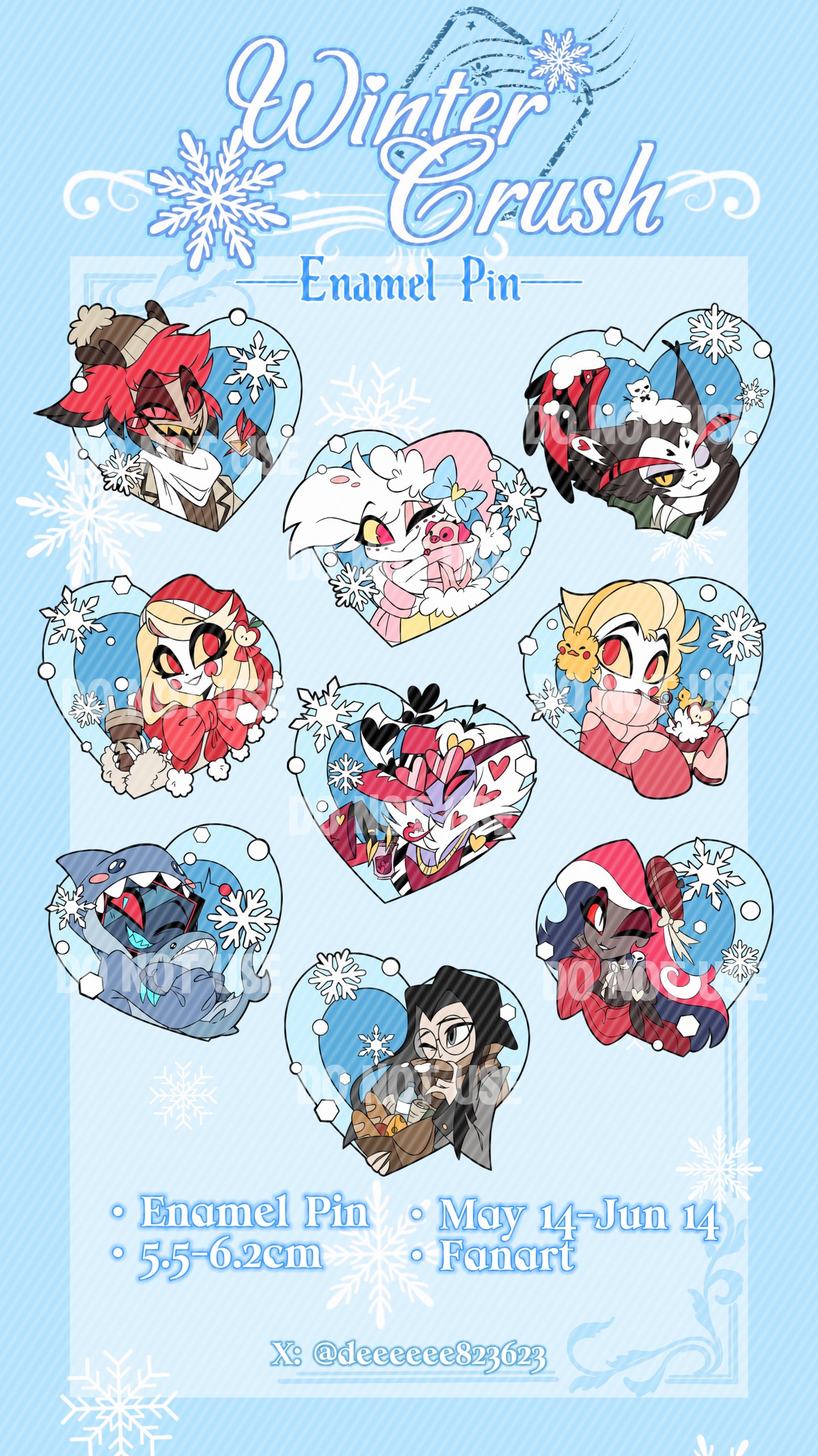 [Pre-order]Winter Crush·HHFanart·Enamel Pin