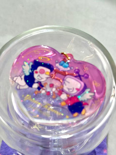 【Spamtenna】Love glitter powder drop glue acrylic pendant