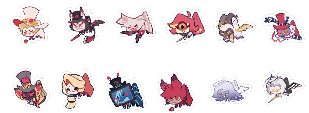 [Instock] ChiBi Laser Acrylic Keychain