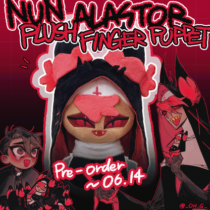 [Pre-order] Nun Alastor Plush Finger Puppeet