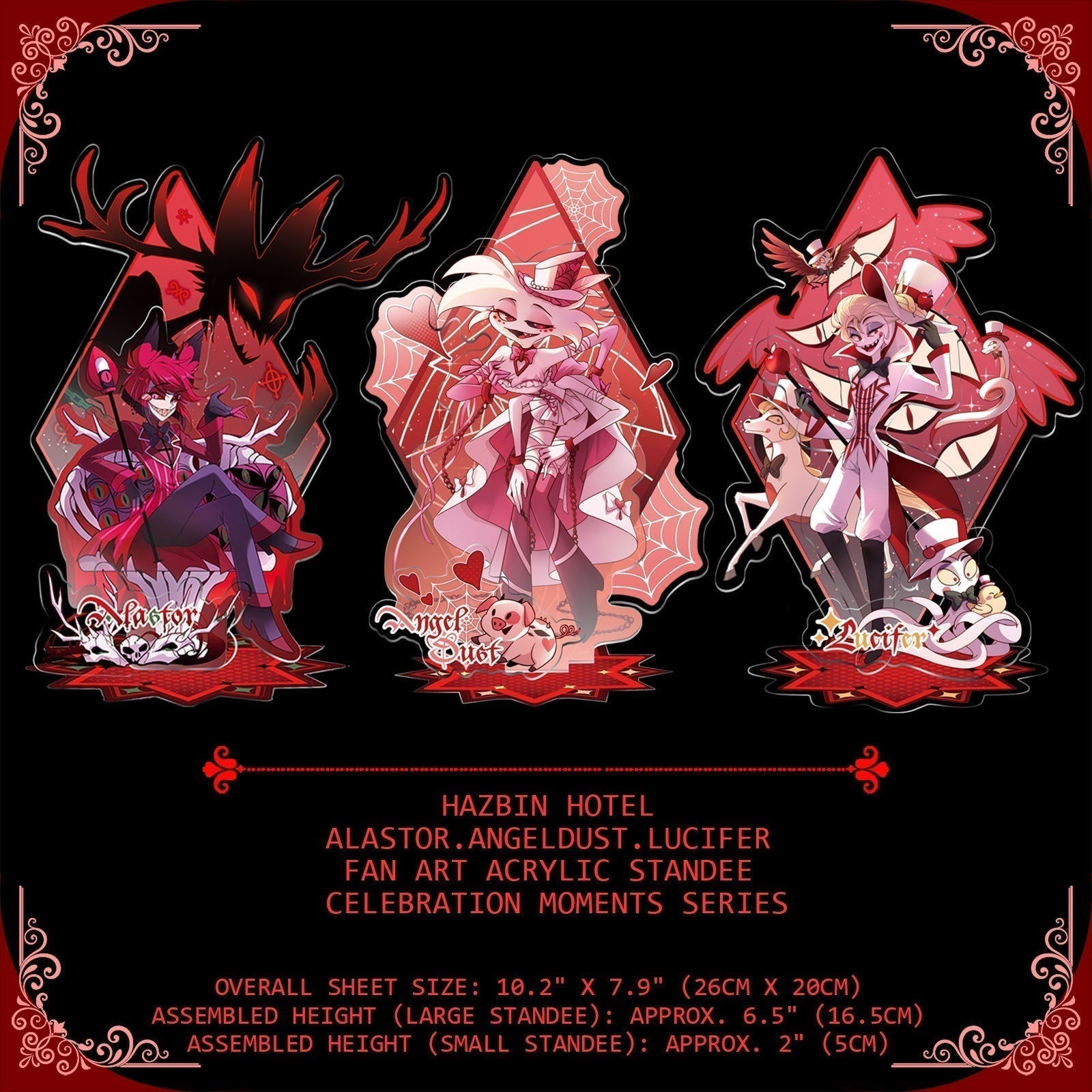 Alastor-Fan Art Acrylic Standee-Celebration Moments Series – StarrToy