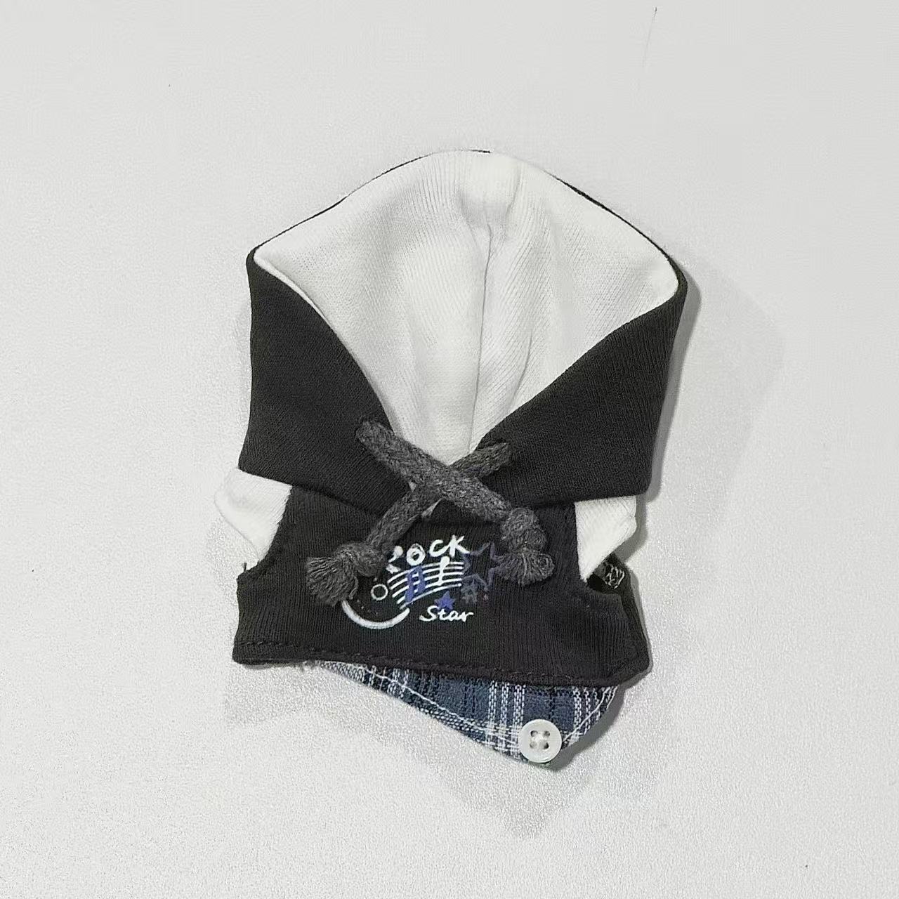 [In-stock]10cm plushie Outfit Hoodie (Black)