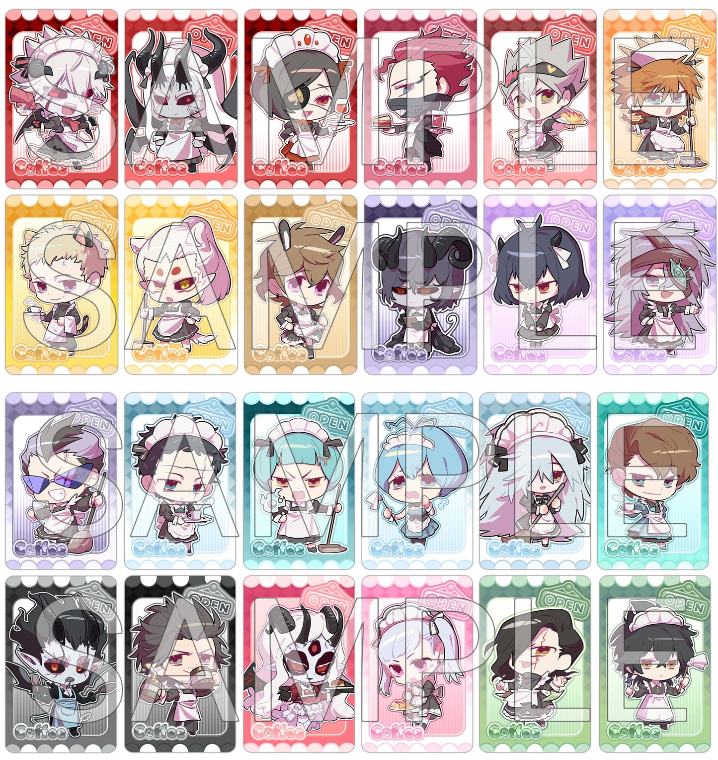 [Pre-sale] A set of trading cards Café Themed Merchandise