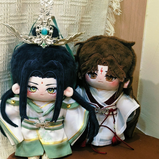 [Pre-order] Shen Qingqiu & Luo Binghe 20cm Plush Dolls with Outfits