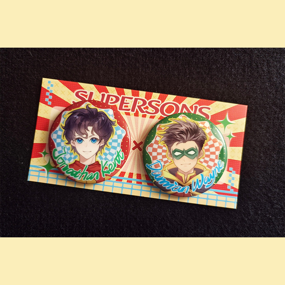 [In-stock]Supersons Glitter badges set