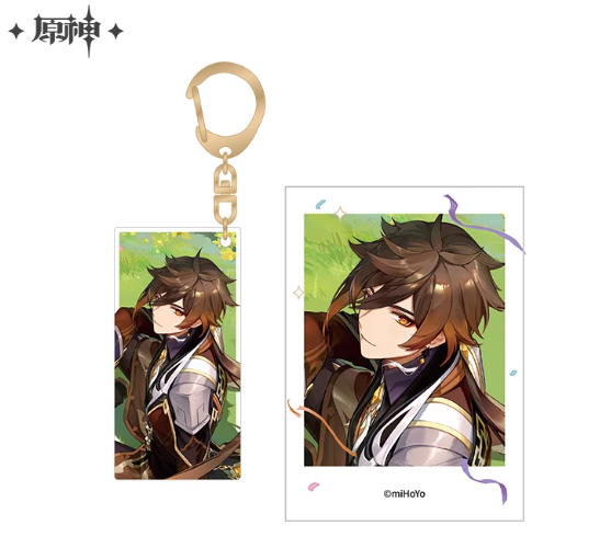 [Genshin Impact]Carnival Reunion Series Acrylic Charm & Polaroid Set: Zhongli