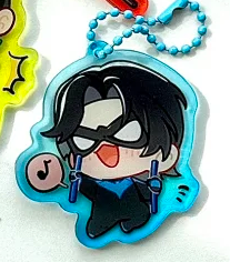 [Pre-order] Batfam Night Patrol Series Stained Glass Keychains & Stickers