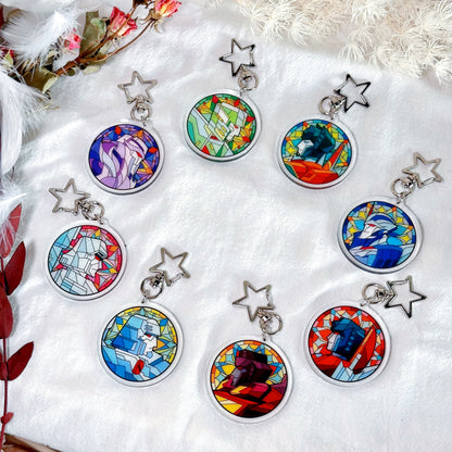 [Pre-sale]Megastar Stained Glass Key Chain