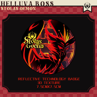 stolas-demon “Reflective technology Badge/3D Texture”