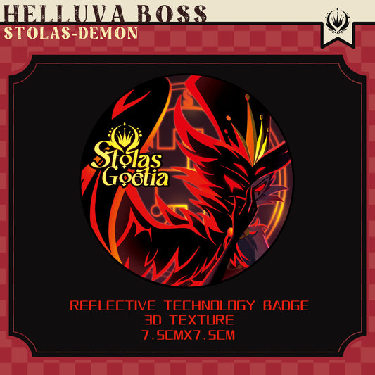 [Helluva Boss] stolas-demon “Reflective technology Badge/3D Texture”