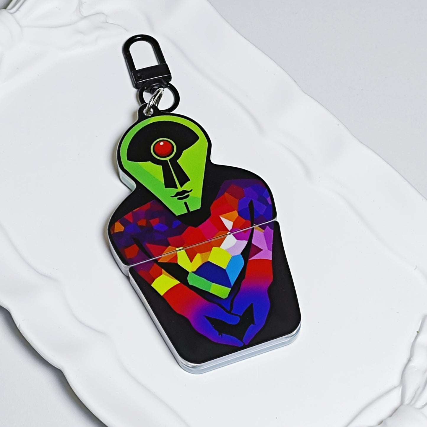 [Pre-order]Green Martian Flexy Keychain