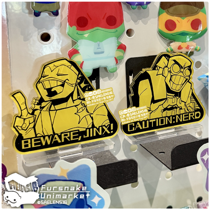ROTTMNT Leo & Donnie Acrylic Standee + Sticker (Idiot Warning Ver.)