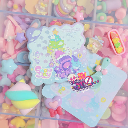 ShockBlurr Snow Day Wooden Embossed Magnet