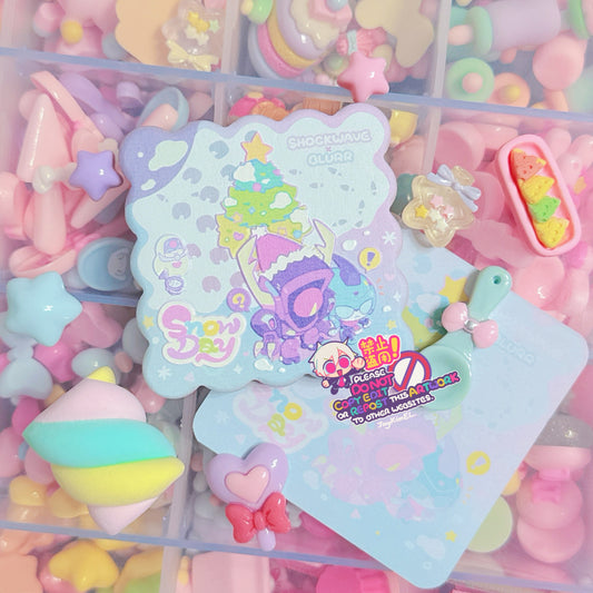 ShockBlurr Snow Day Wooden Embossed Magnet