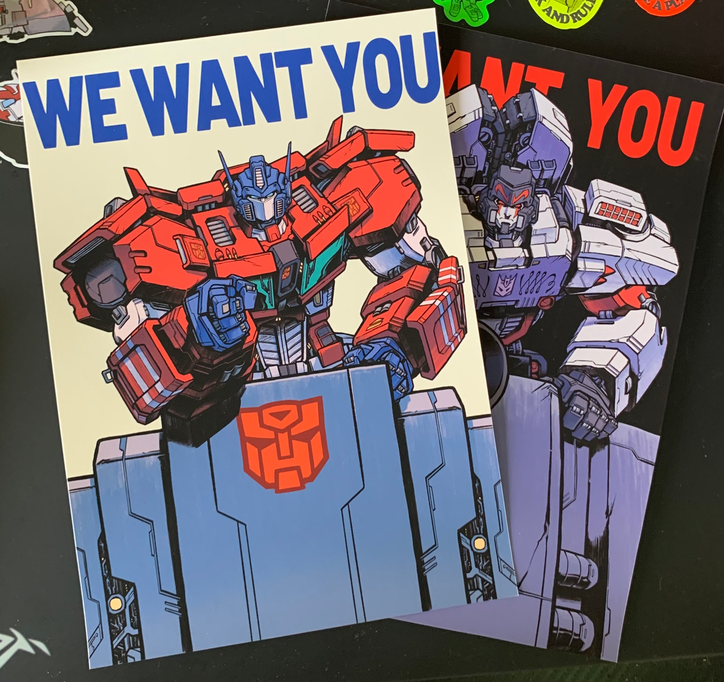 Megatron/Optimus Prime Giclee Print Poster