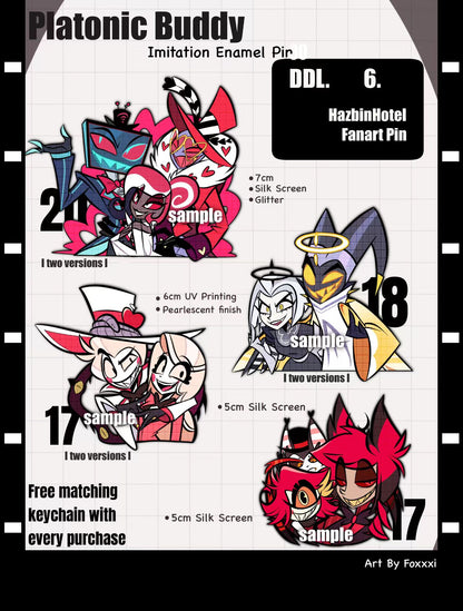 Platonic Buddy metal pin【Pre-orders end on Jun. 30】