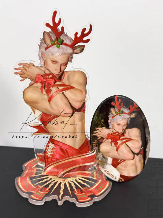 Astarion Christmas Limited Set – Acrylic Standee + Badge