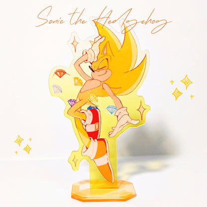 [In-stock] Sonic the Hedgehog Acrylic Standee & Holographic Card