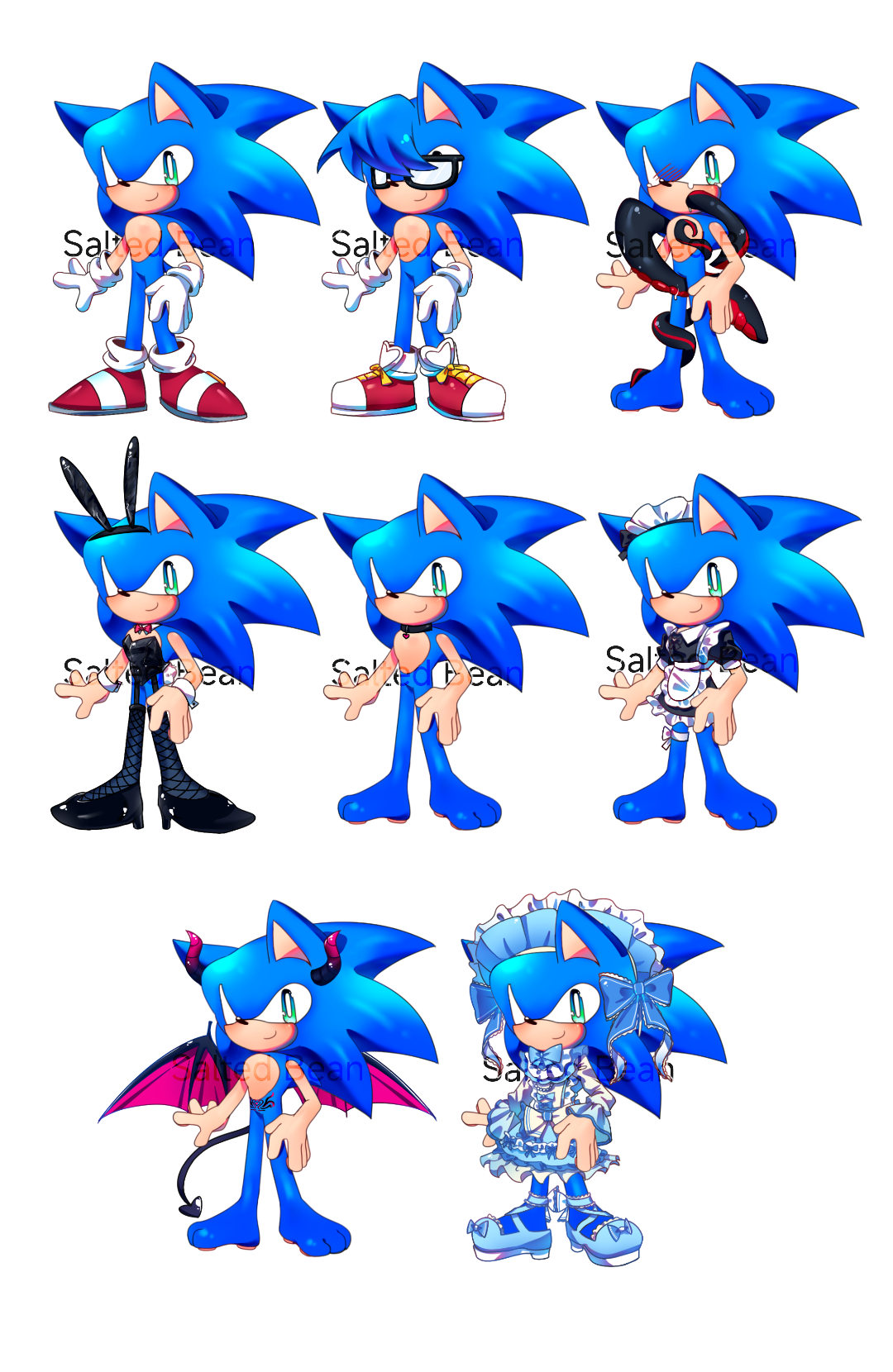 [Pre-order] The wardrobe of Blue Hedgehog