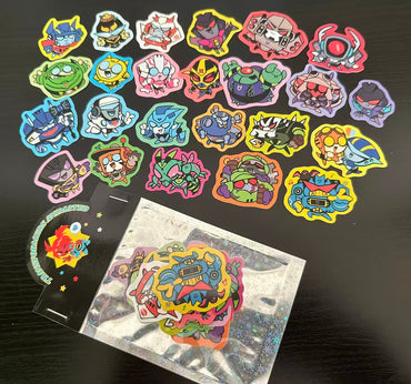 Animated chibi stickers sets