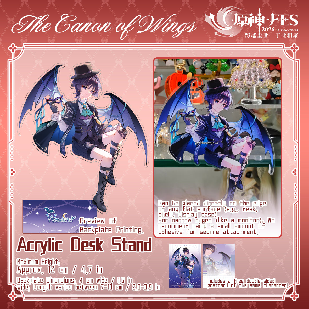 Genshin Impact-The Canon Of Wings-AcrylicDeskStand