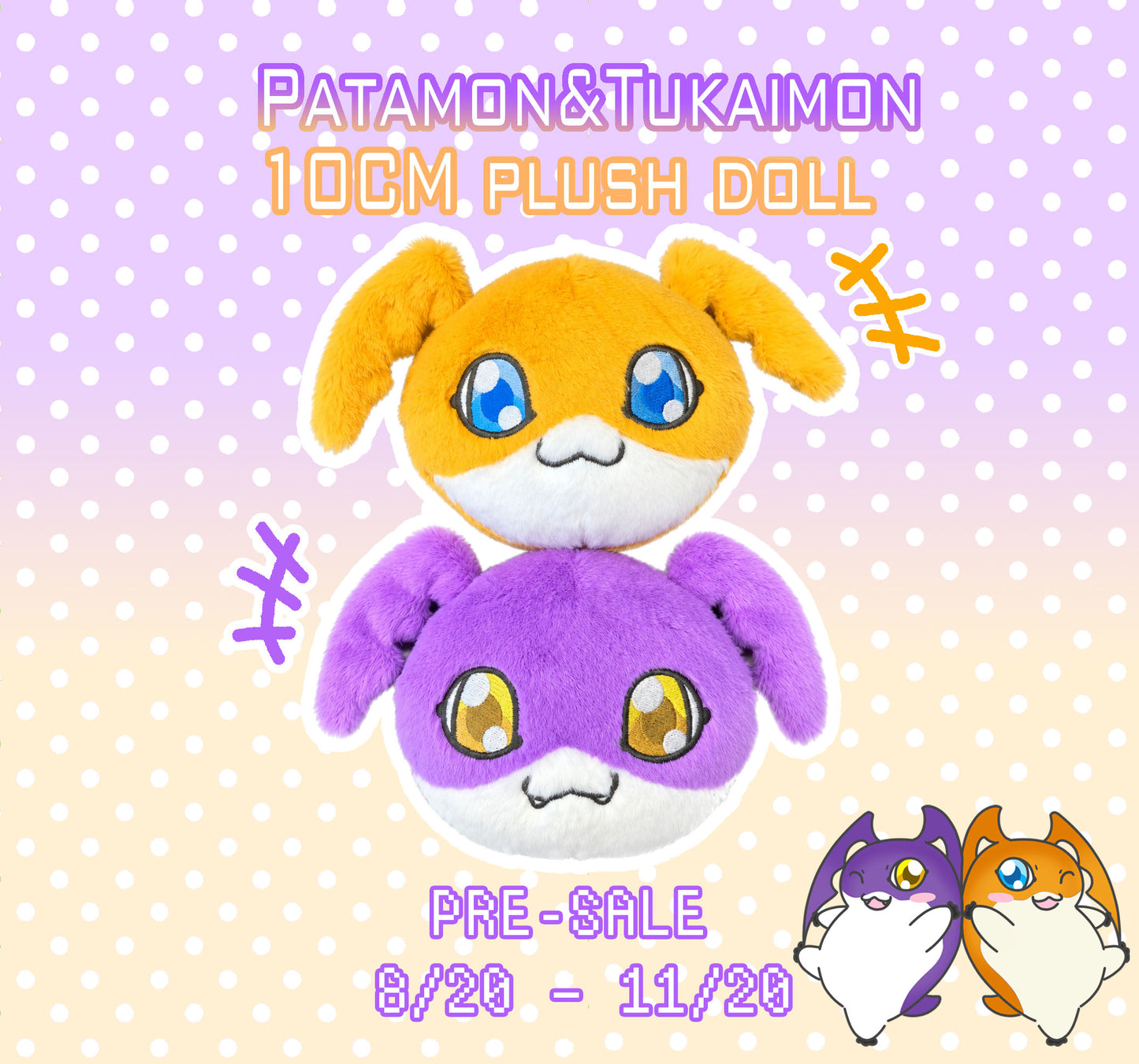 [Pre-order] Digimon Patamon&Tukaimon