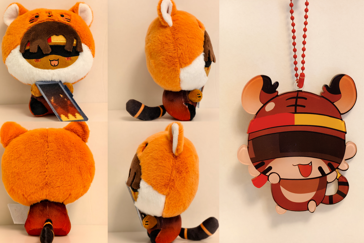 [Pre-order] UU&LS Animal Head Plushie With Keychain (Removable Magnetic Accessory)