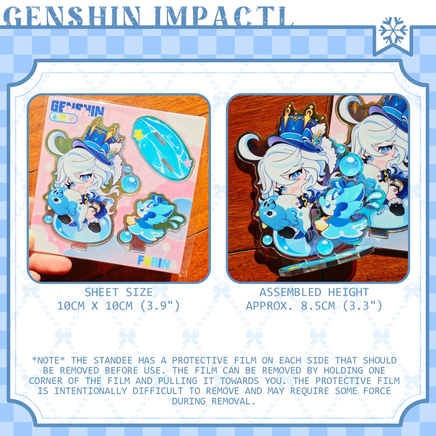 [Pre-order]GenshinImpact FanArt Small Cake Series  Acrylic Standee