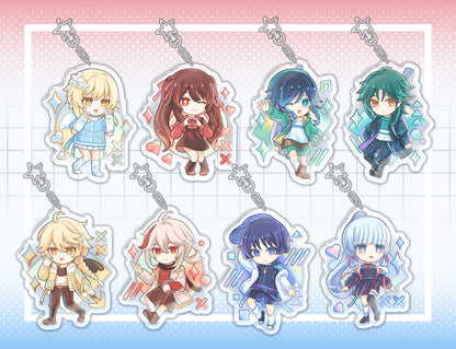 Genshin Impact Cue Chibi Acrylic Keychain