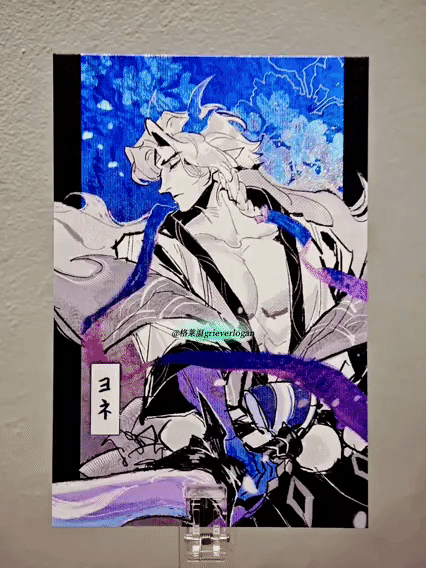 SB Yone postcard&Acrylic illustration board