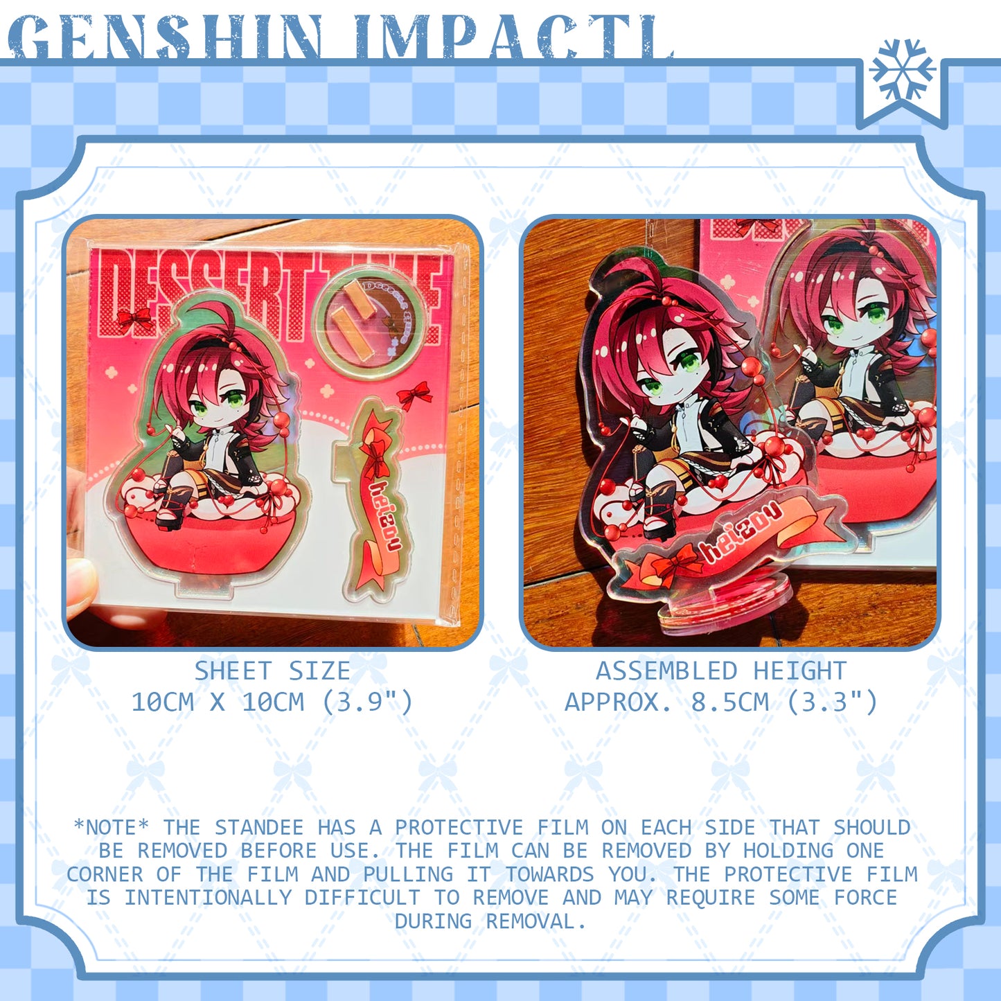 [Pre-order]GenshinImpact FanArt Small Cake Series  Acrylic Standee