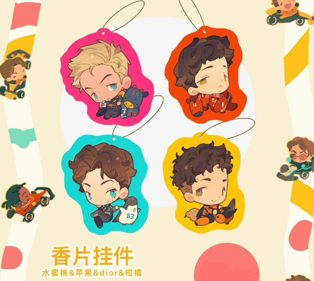 [Pre-order]Formula 1 fan-made goods Acrylic stand pendant