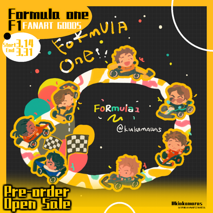 [Pre-order]Formula 1 fan-made goods Acrylic stand pendant