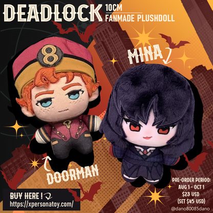 [Pre-order] DEADLOCK | MINA&DOORMAN 10cm Plushie