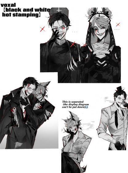 voxal【 black and white hot stamping】