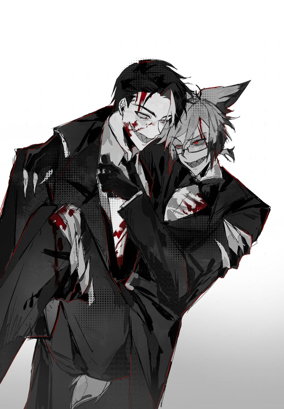 voxal【 black and white hot stamping】