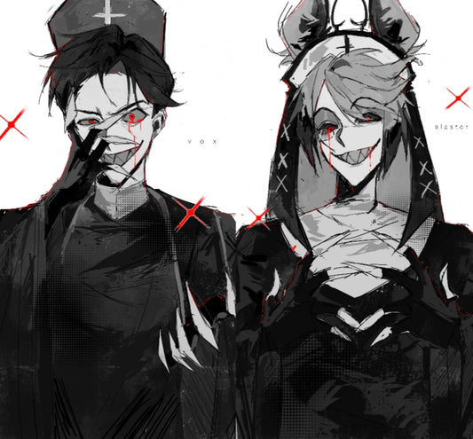 voxal【 black and white hot stamping】